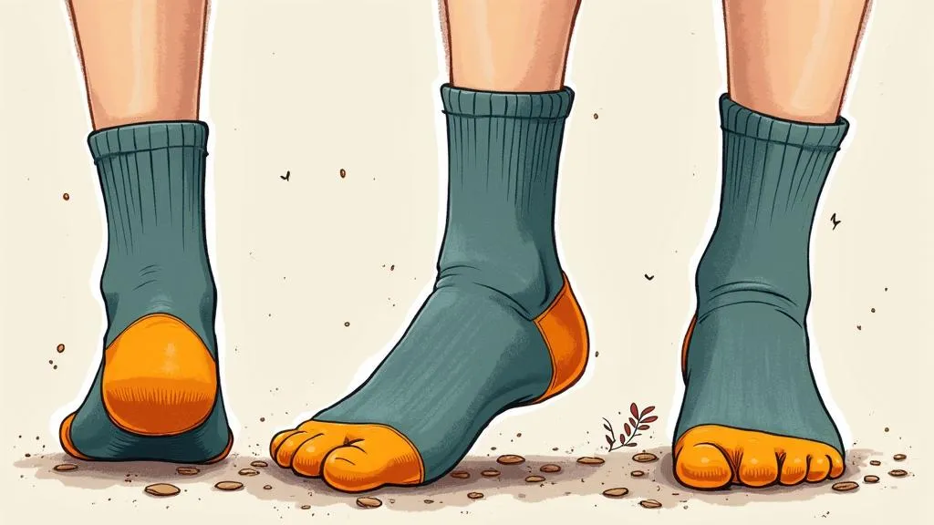 Wandersocken im Einsatz
